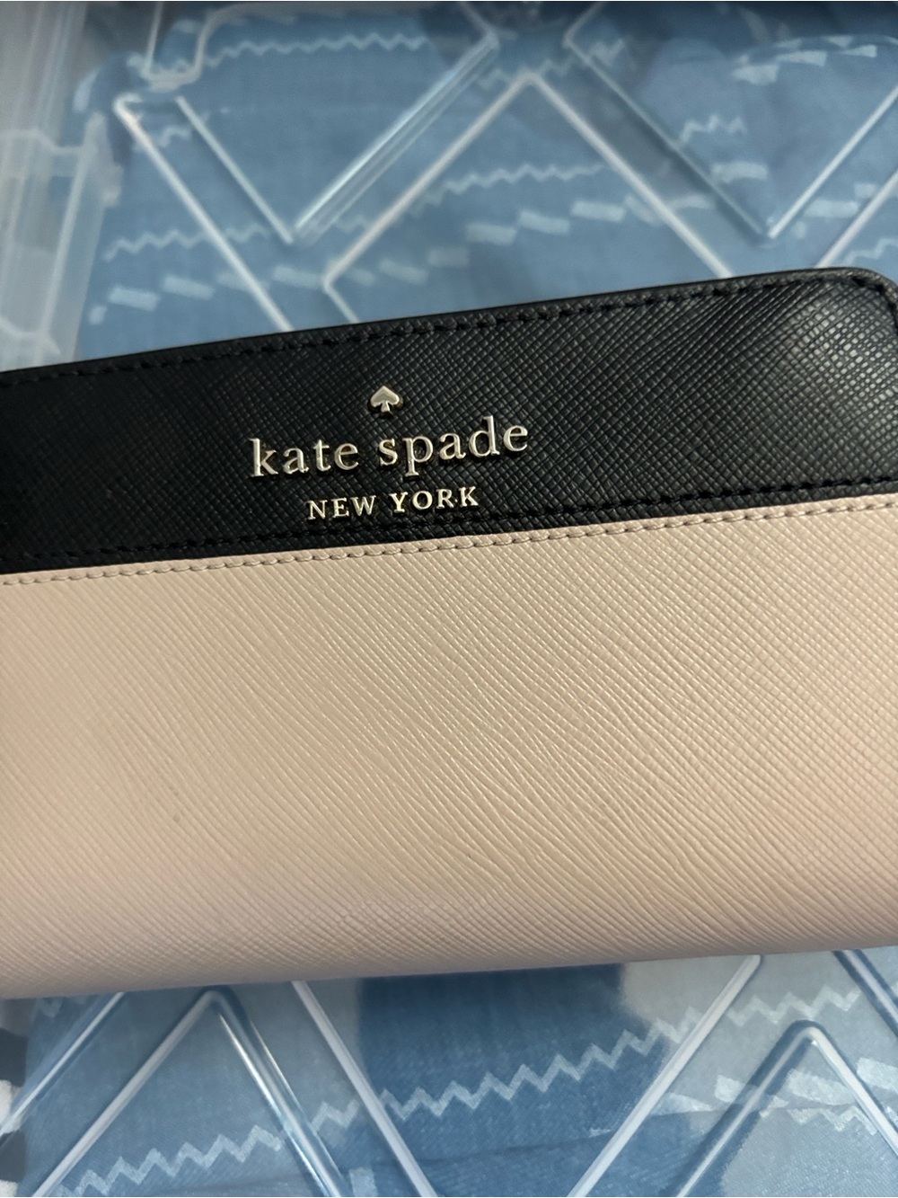 kate spade Black Leather Card & Key Holder Wallet